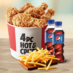 4 Pc Chicken & Fries Meal