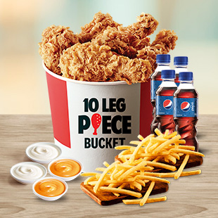 10 Pc Leg Bucket Meal